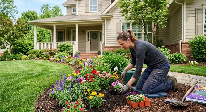 Flower Bed Mulching in Ventura County, CA